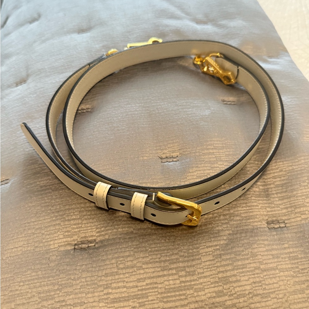 Gucci Crossbody Bag in Gray and Cream with Gold Details - Picture 6 of 13
